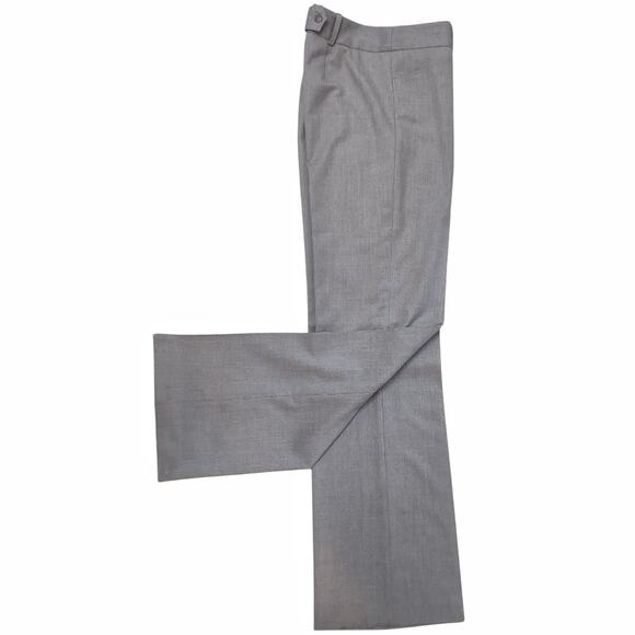 BCBG Gray Tailored Trousers Size 8 Career Dressy Low Waist Classic Work Pants - Picture 4 of 12